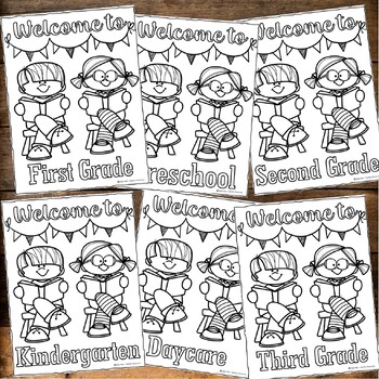 Wele back to school coloring sheets back to school first day of school made by teachers