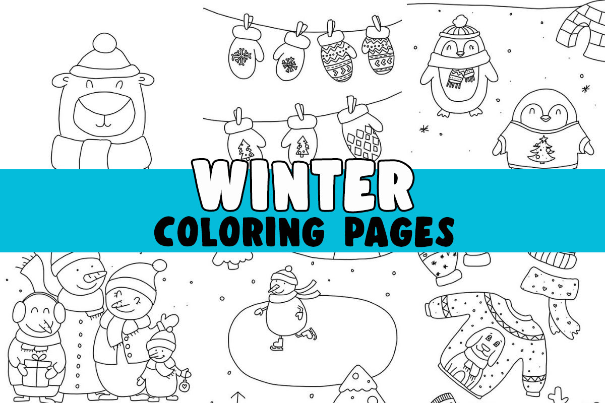 Winter coloring pages free printables