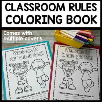Classroom rules coloring book