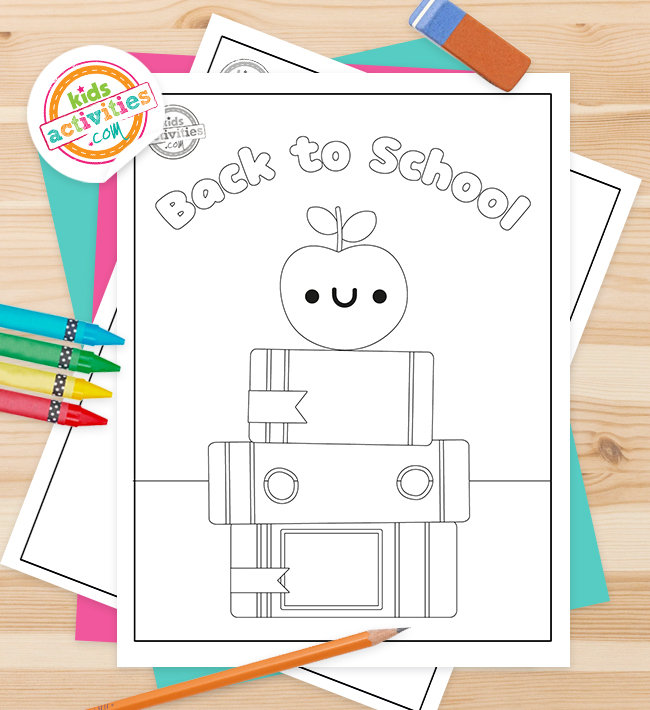 Preschool back to school coloring pages for kids kids activities blog