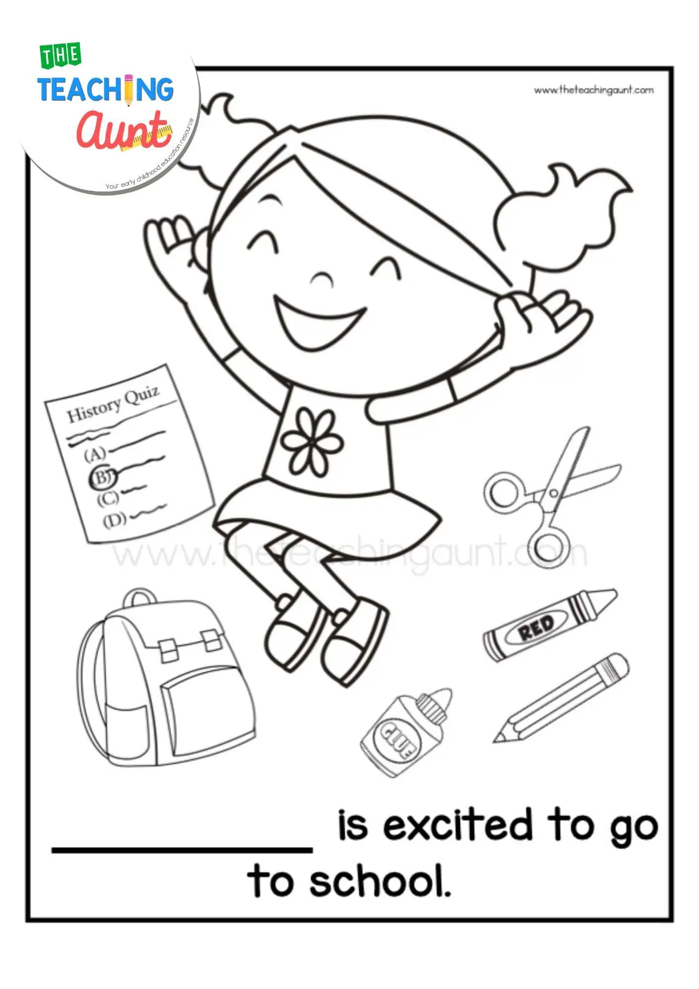 Simple coloring pages for kids