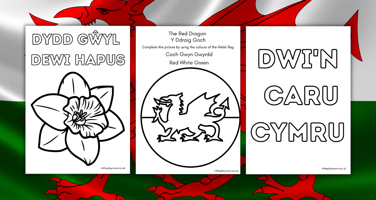 St davids day louring pages free printable