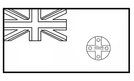 Stralia day kids craft state flag of new south wales printable