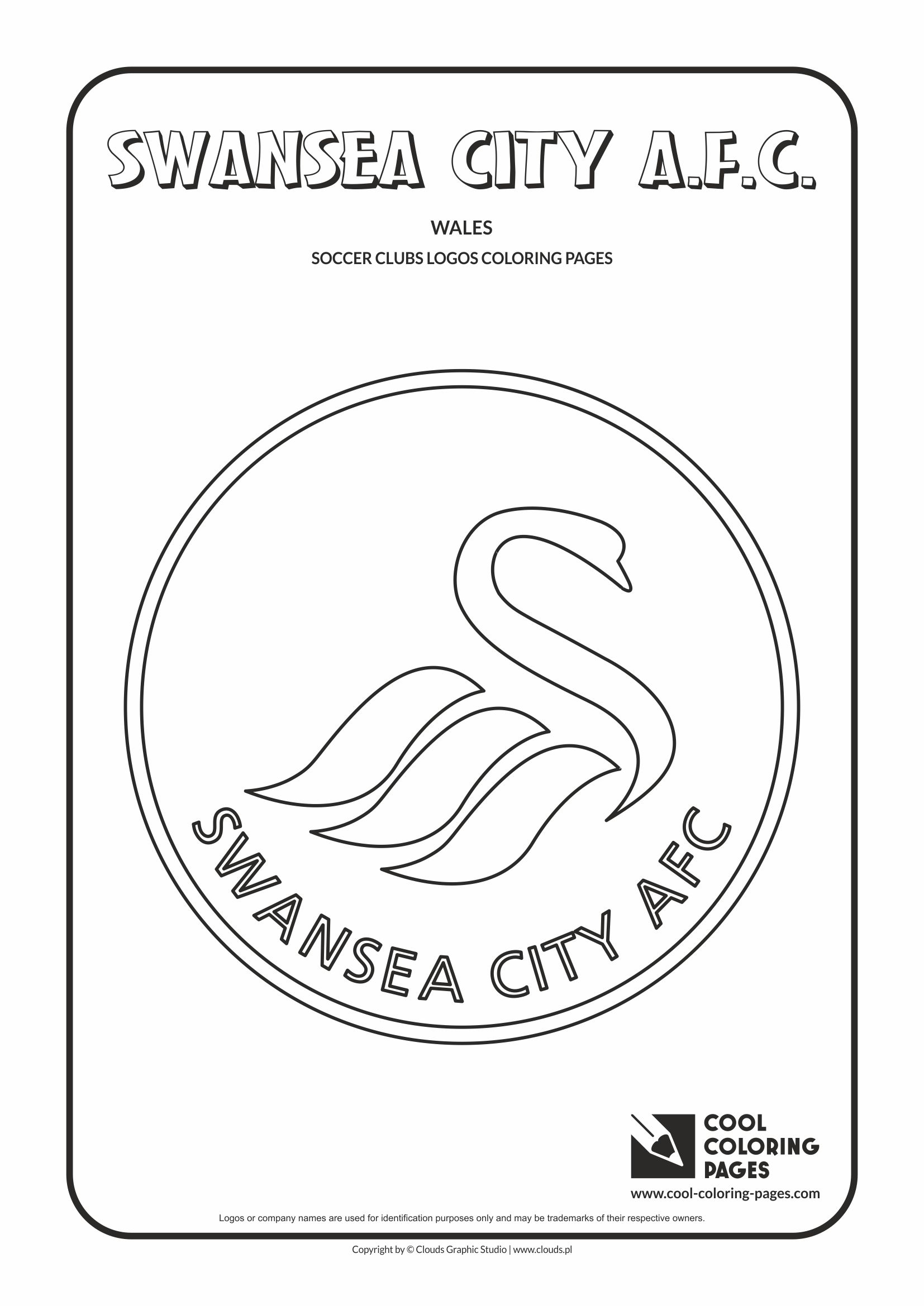 Cool coloring pages swansea city afc logo coloring page