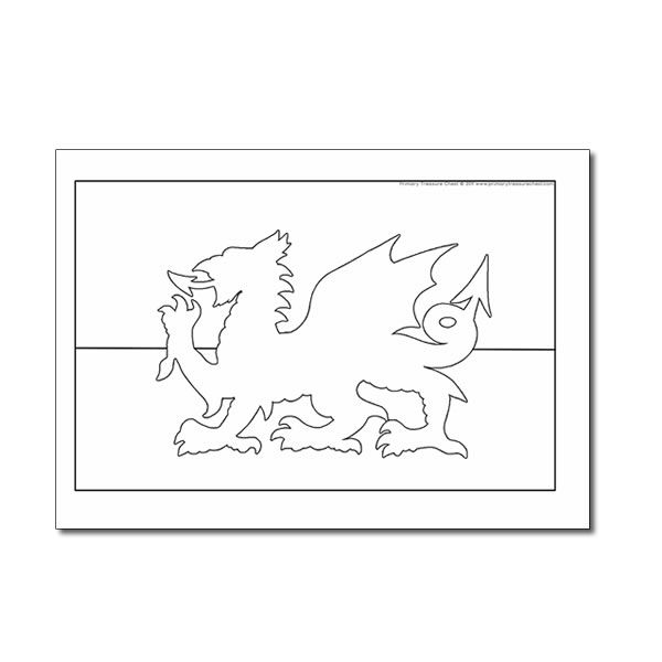 Welsh flag louring sheet flag loring pages welsh flag wales flag