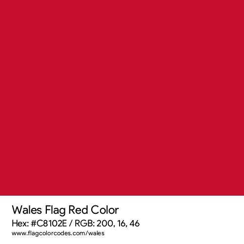 Wales flag color codes