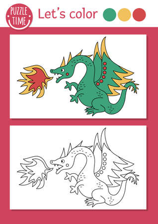 Dragon coloring sheet cliparts stock vector and royalty free dragon coloring sheet illustrations