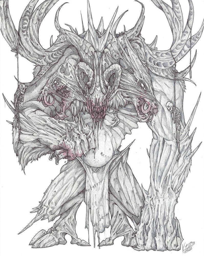 Wendigo by raptorbarry on