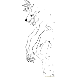 Wendigo connect the dots worksheets printable for kids