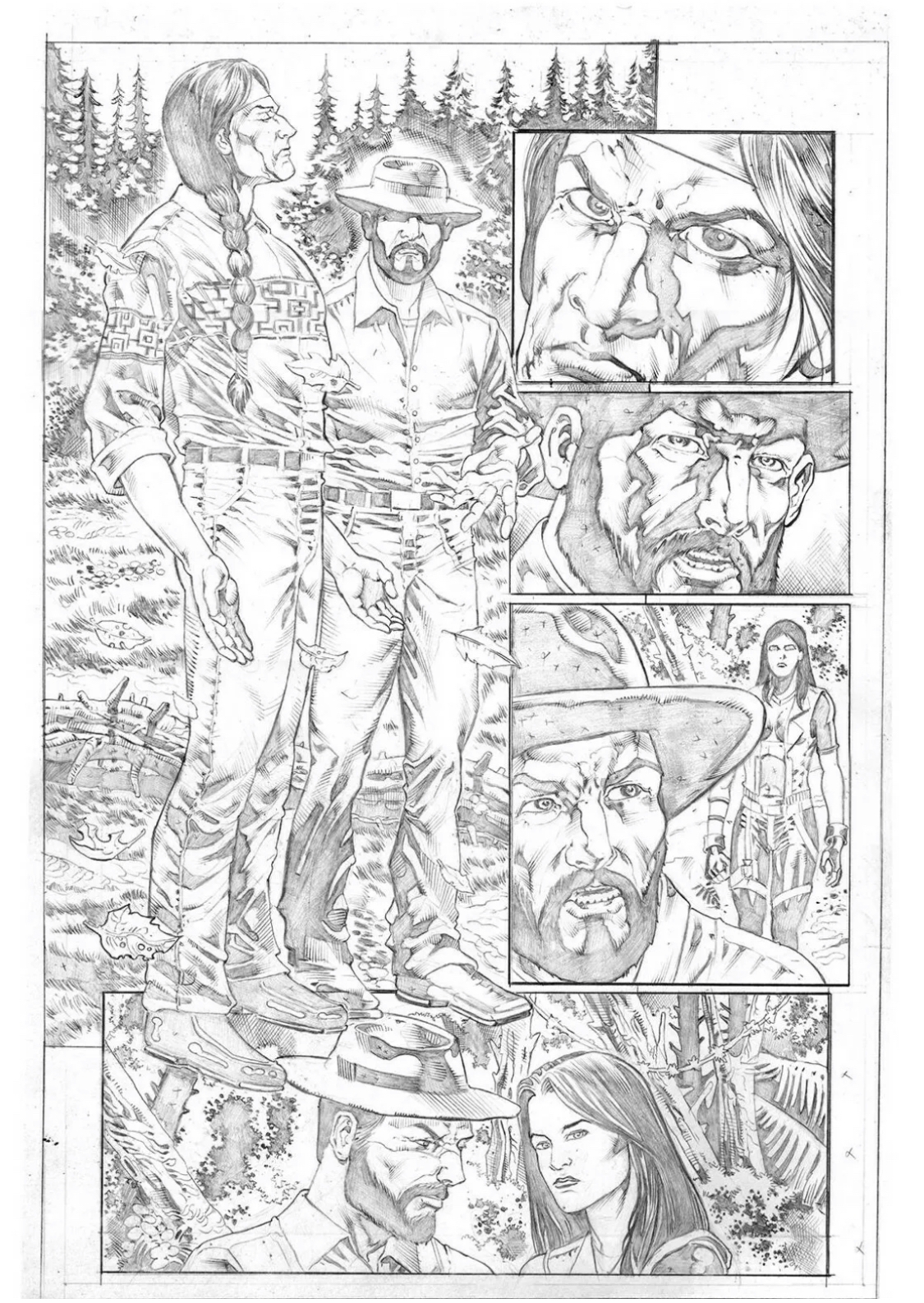 Monster hunters survival guide case files wendigo page by fabio jansen in roland benton s zenescope monster hunters survival guide ic art gallery room