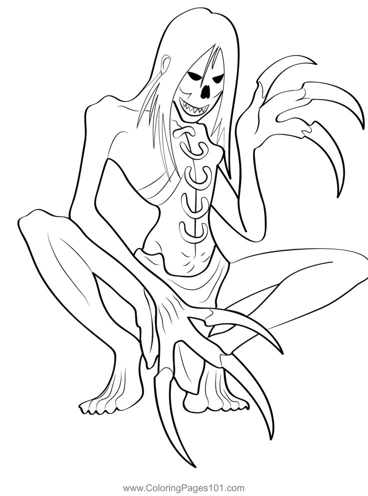 Wendigo coloring page coloring pages coloring pages for kids color