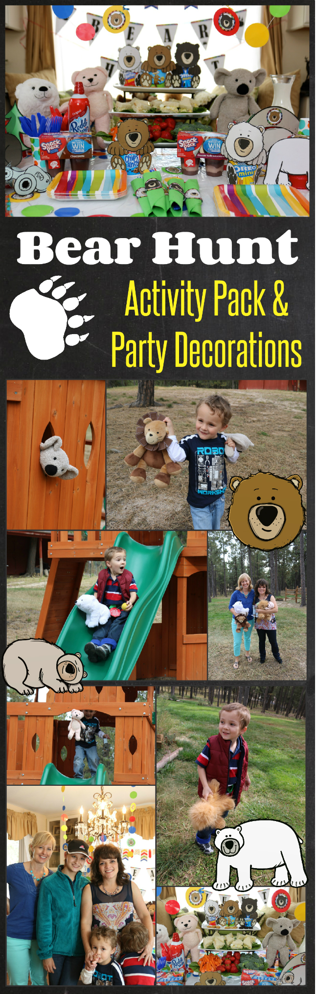 Pages free were going on a bear hunt activity pack and bear hunt party decorations