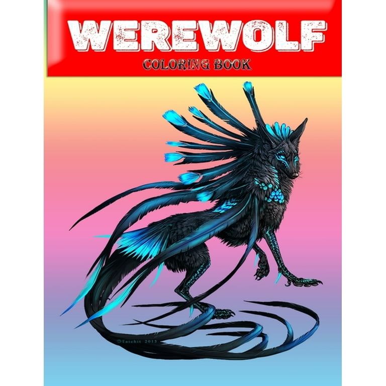 Werewolf coloring book over pages of high quality werewolf colouring designs for kids and adults