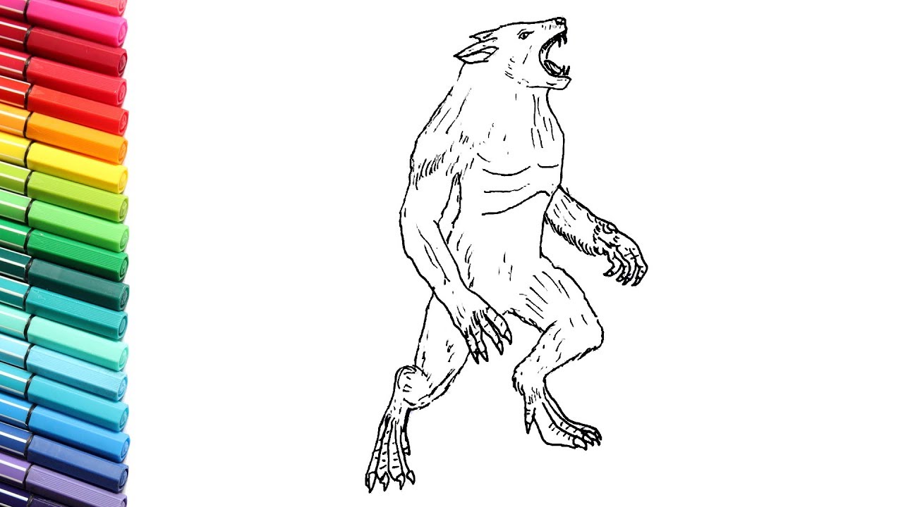 How to draw a werewolf