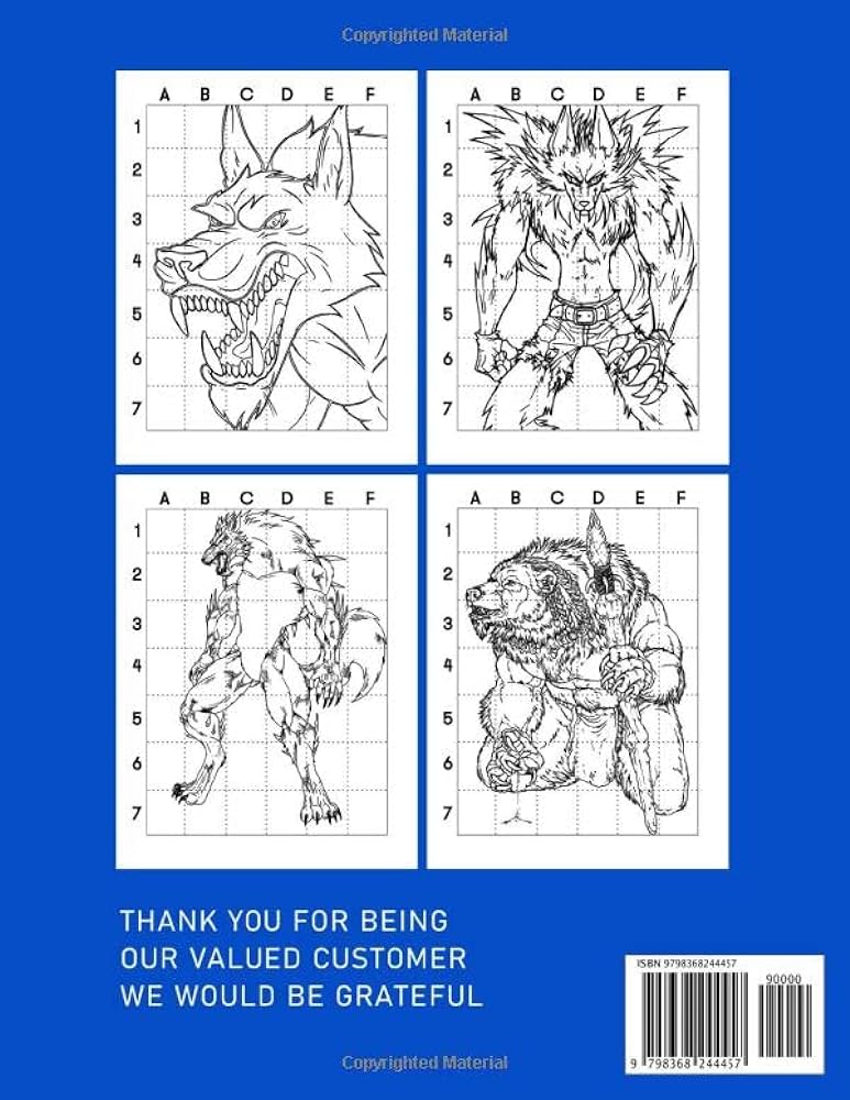 How to draw werewolf drawing tutorial guide book in illustrations pages gifts christmas birthday or any occasion to anti stress by medina penelope