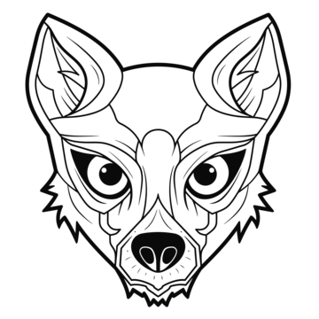 Wolf skull vector art png images free download on