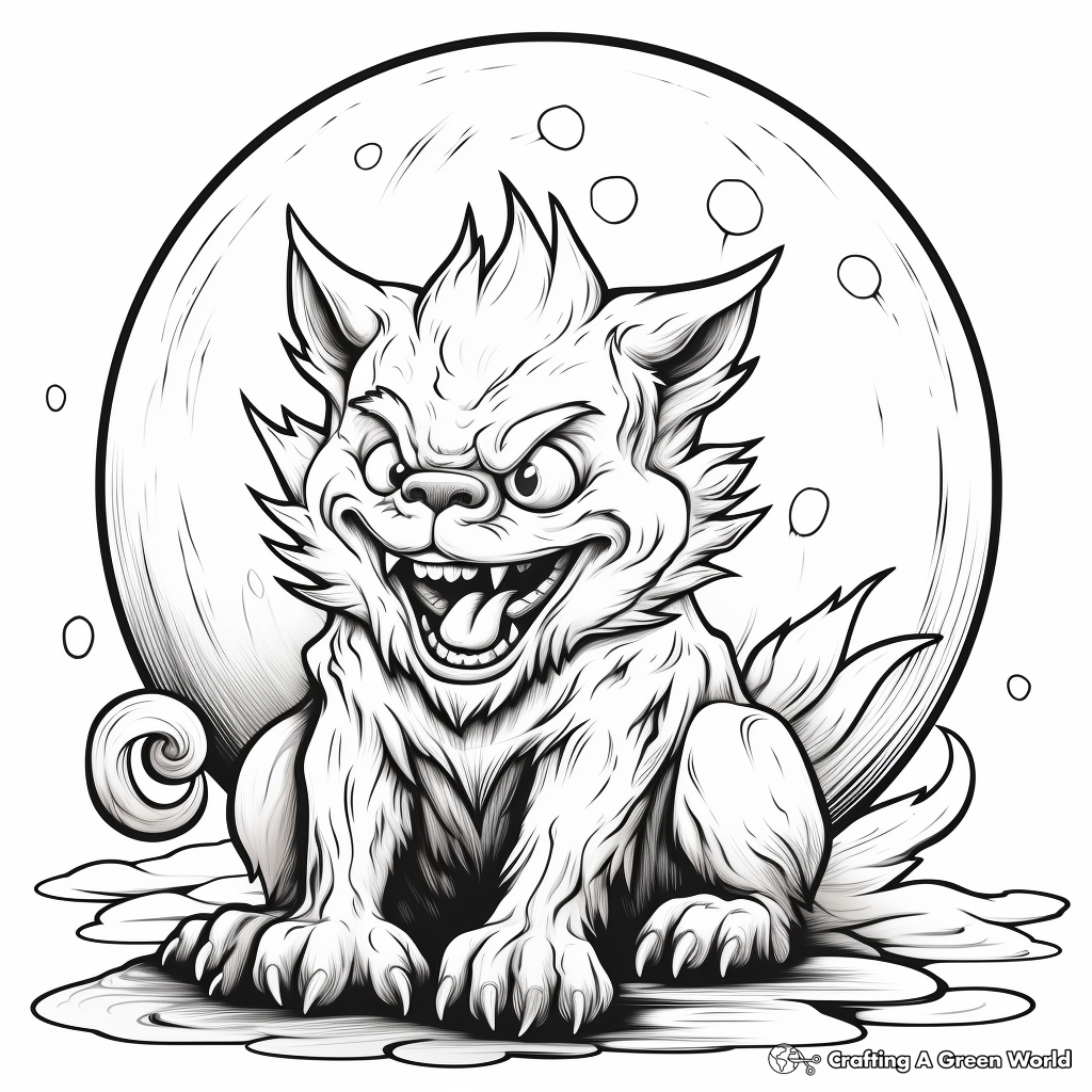 Full moon coloring pages