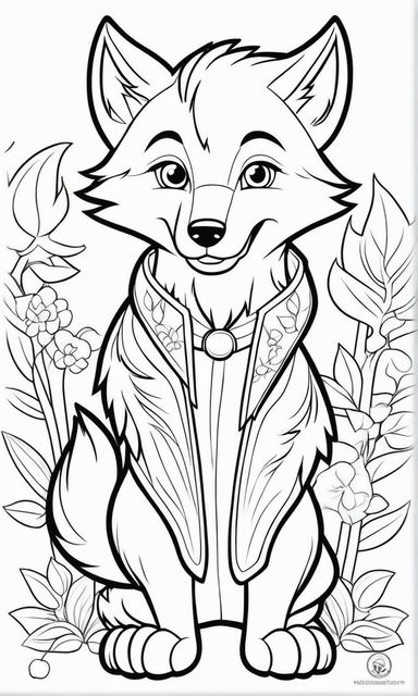 Cute large scale werewolf disofras for kids coloring pages