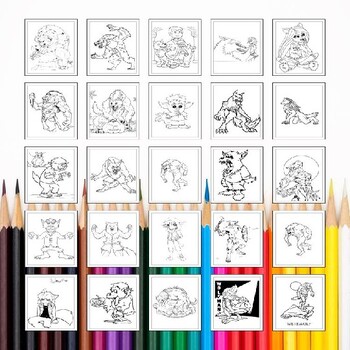 Printable werewolf coloring pages collection