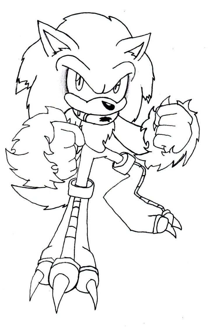 Free sonic the werehog coloring pages to print download free sonic the werehog coloring pages to print png images free cliparts on clipart library