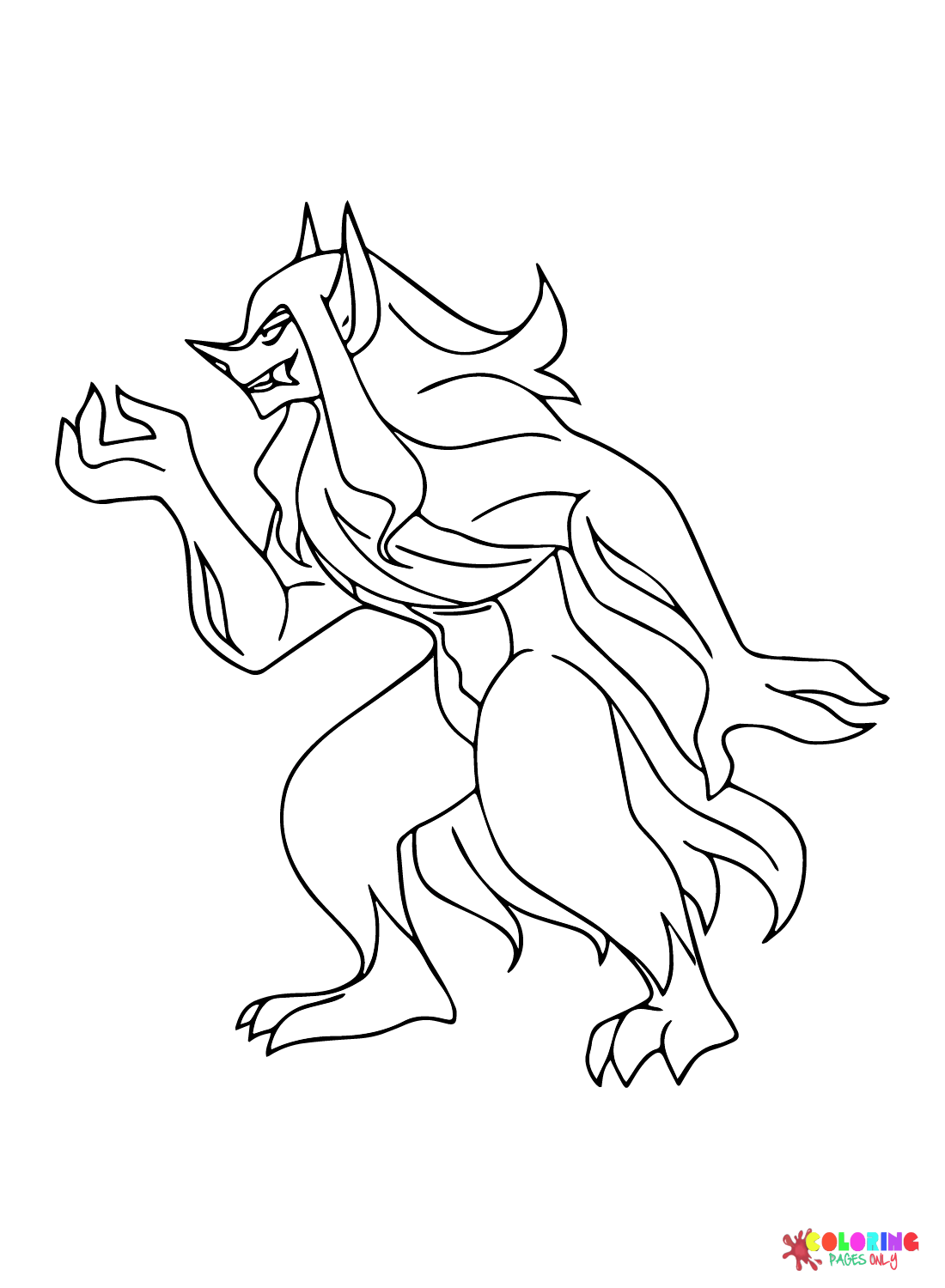 Grimmsnarl coloring pages printable for free download