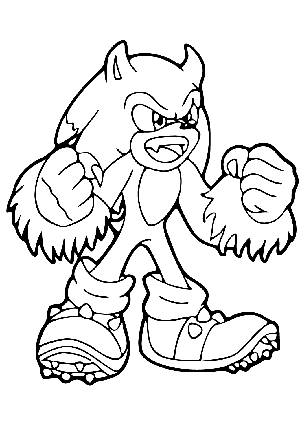 Free printable sonic cry coloring page sheet and picture for adults and kids girls and boys