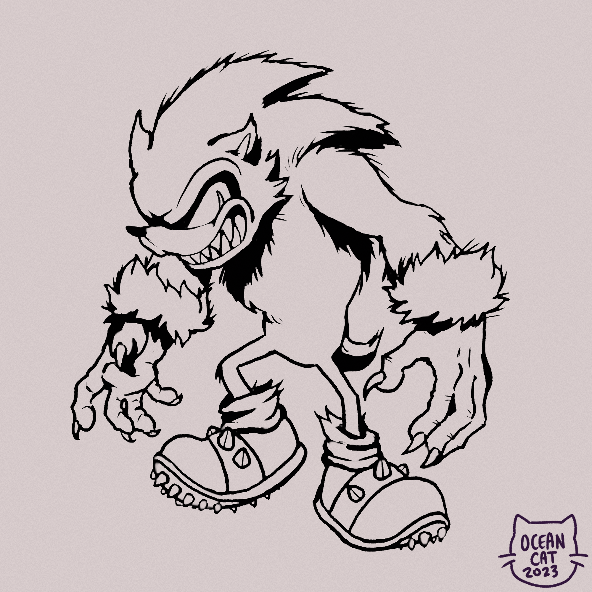 Ði feel like a monsterð fanart rsonicthehedgehog