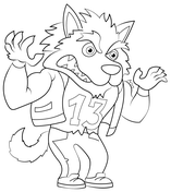 Werewolf coloring pages free coloring pages