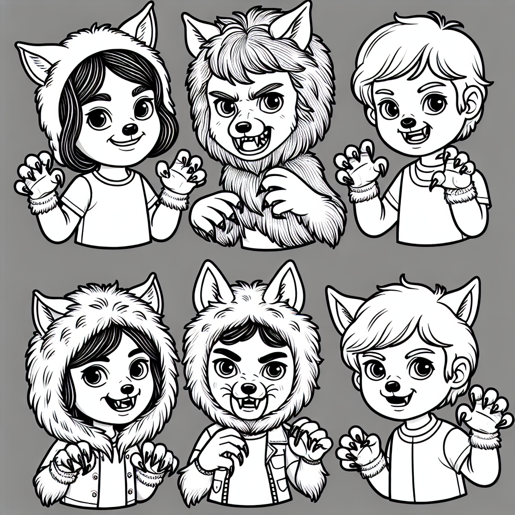 Werewolf coloring pages