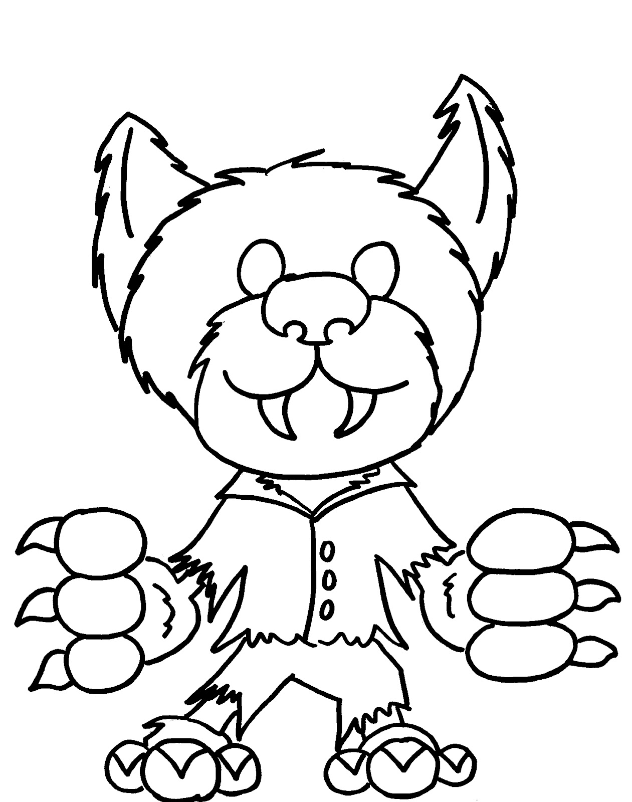Werewolf coloring pages