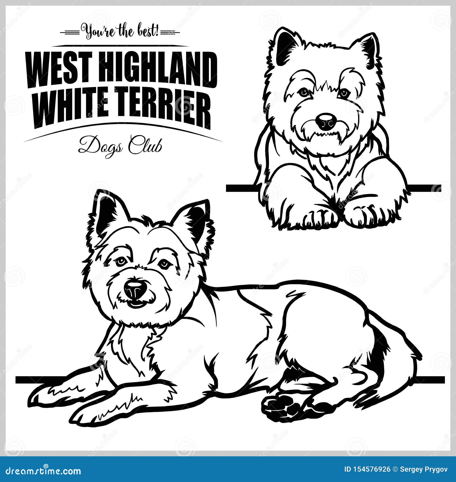 West highland white terrier vector stock illustrations â west highland white terrier vector stock illustrations vectors clipart