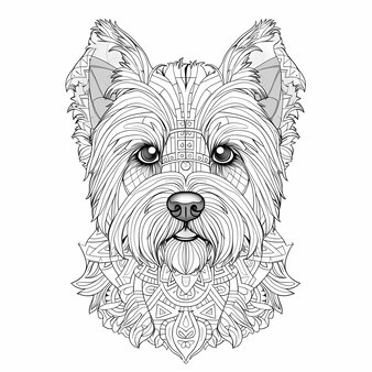 Page dog cat mandala coloring pages images