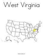 West virginia coloring page