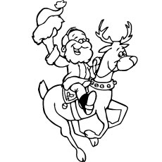 Best rudolph the red nosed reindeer coloring pages