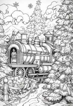 Country christmas coloring pages by art coloring book tpt