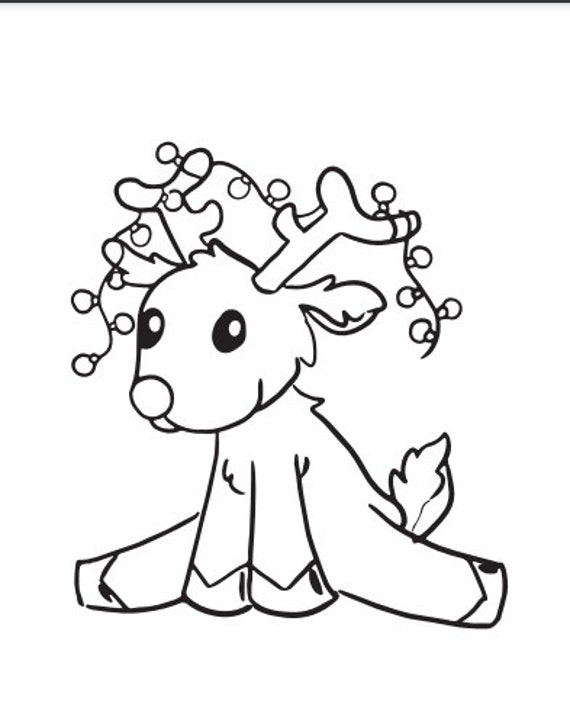 Printable christmas coloring pages instant download