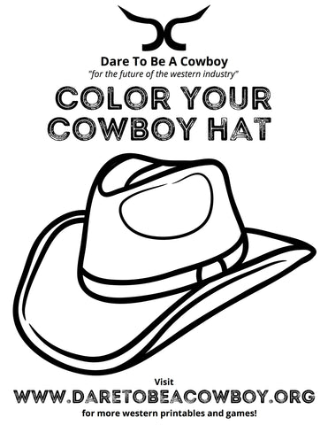 Western drawing game printables â dare to be a cowboy