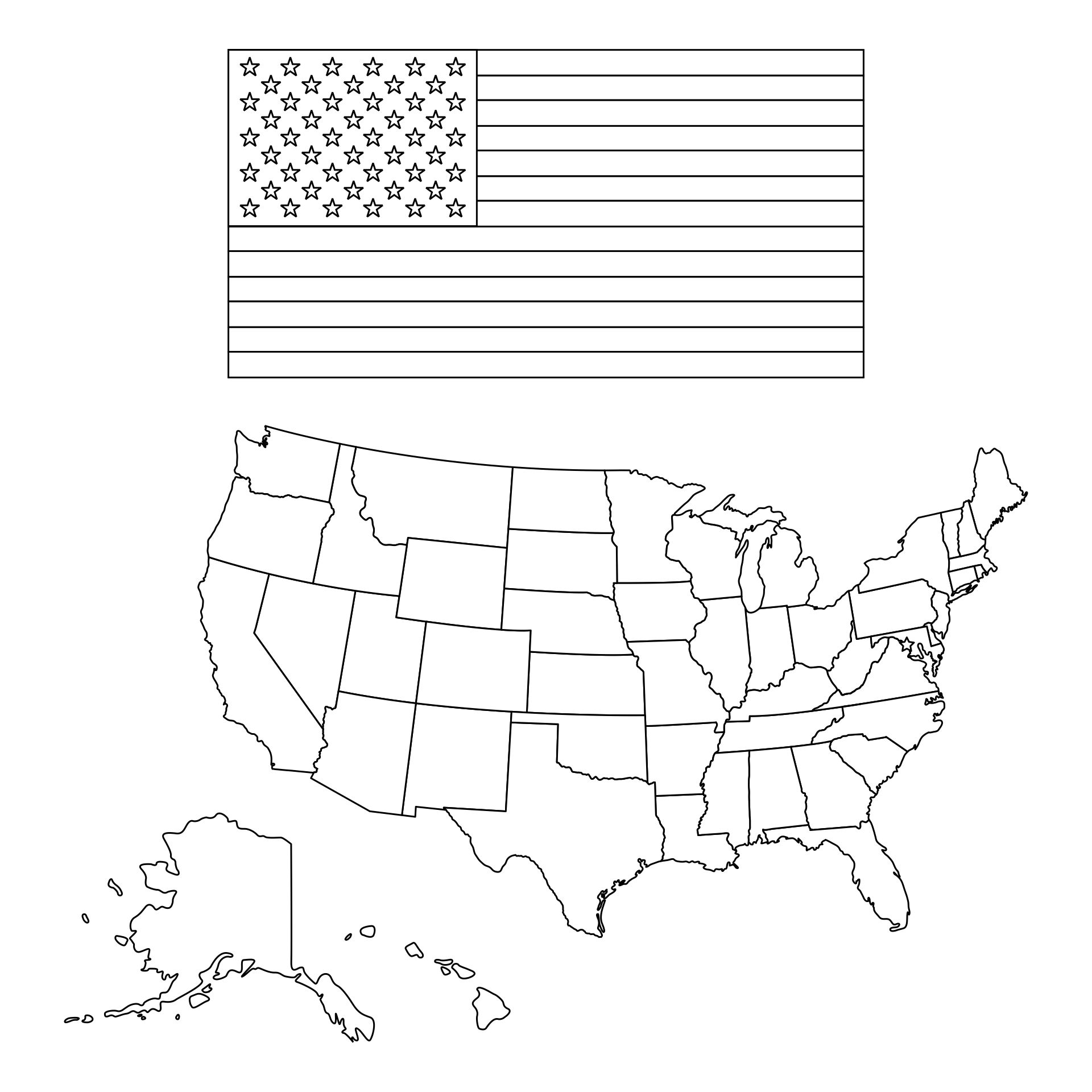 Best states printable out maps pdf for free at