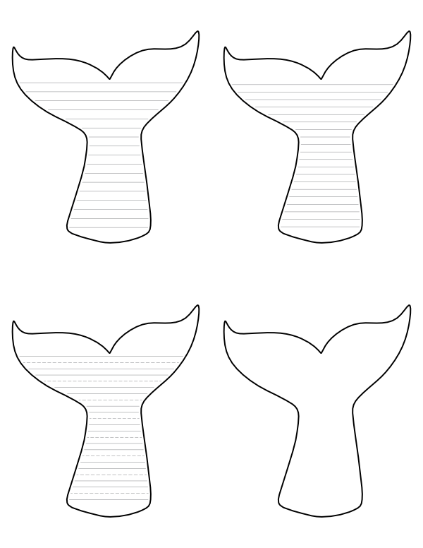Free printable whale tail