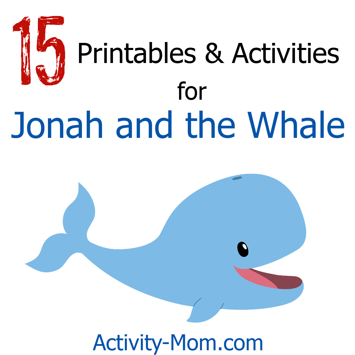 Jonah and the whale free printables and activities