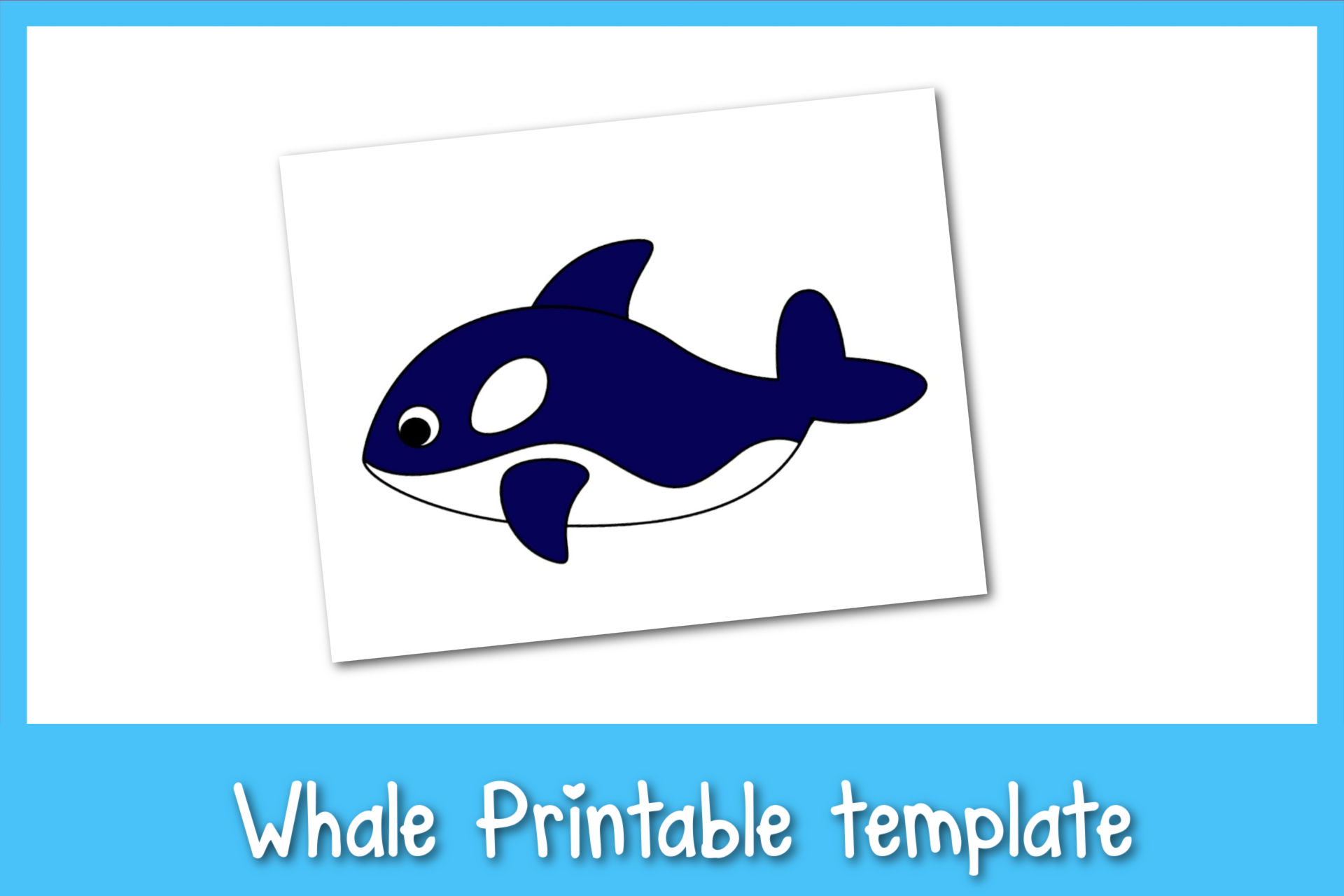 Printable whale template