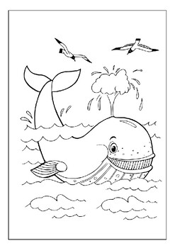 Printable whale coloring pages for kids dive into the majesty of marine life