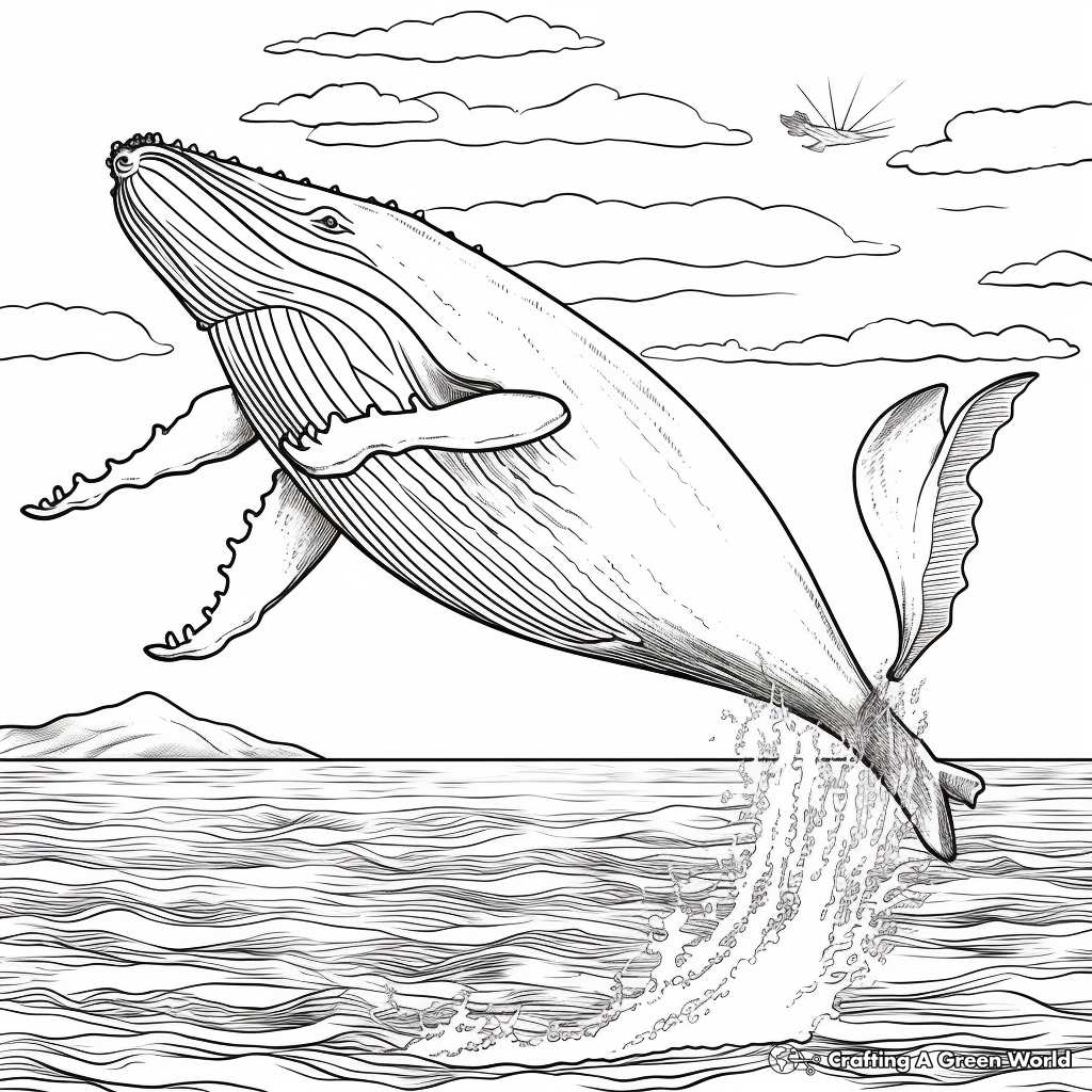 Humpback whale coloring pages