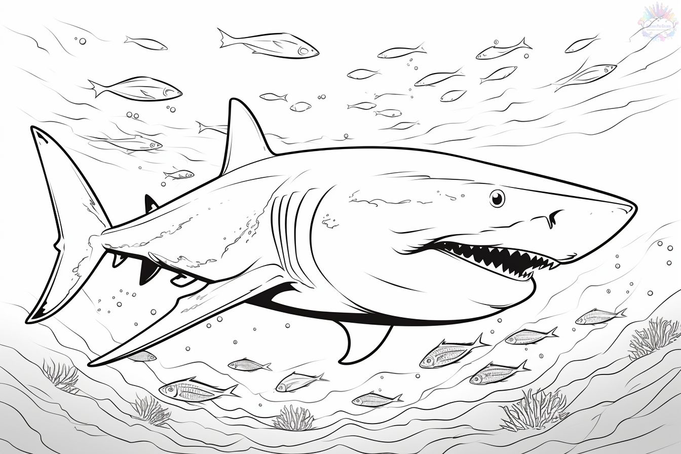 Shark coloring pages