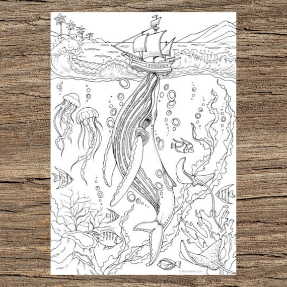 Whale printable adult coloring page from favoreads coloring book pages for adults and kids coloring sheets coloring designs
