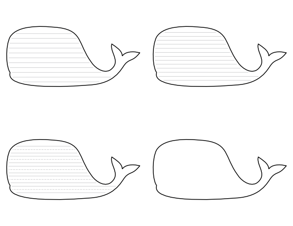 Free printable whale