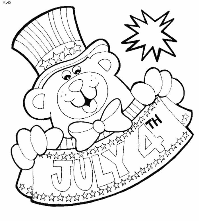Printable independence day th of july coloring pages