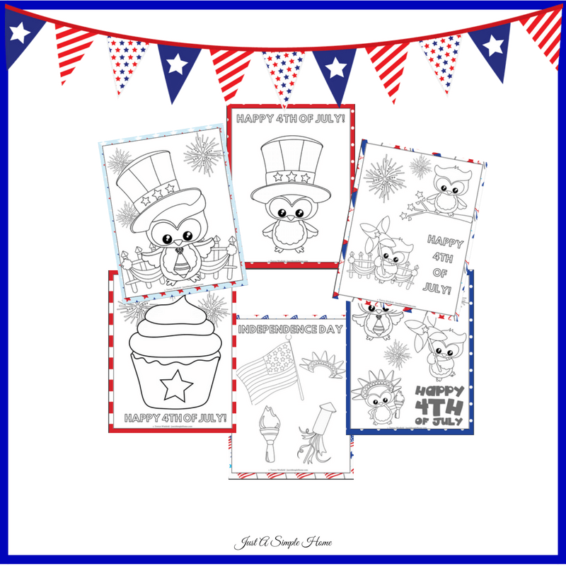 Th of july coloring pack limited time freebie