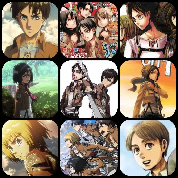Colouringmanga vs anime design which one do you prefer for eren eyeshair colourmikasa scarf colour and armin eyes colour rtitanfolk