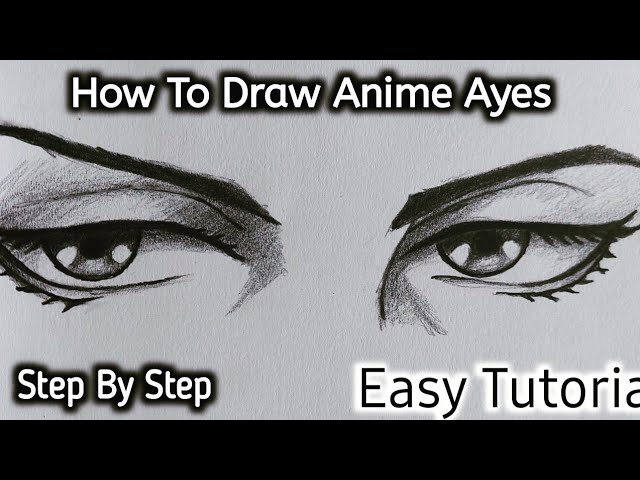 How to draw anime eyes part cara menggambar mata anime
